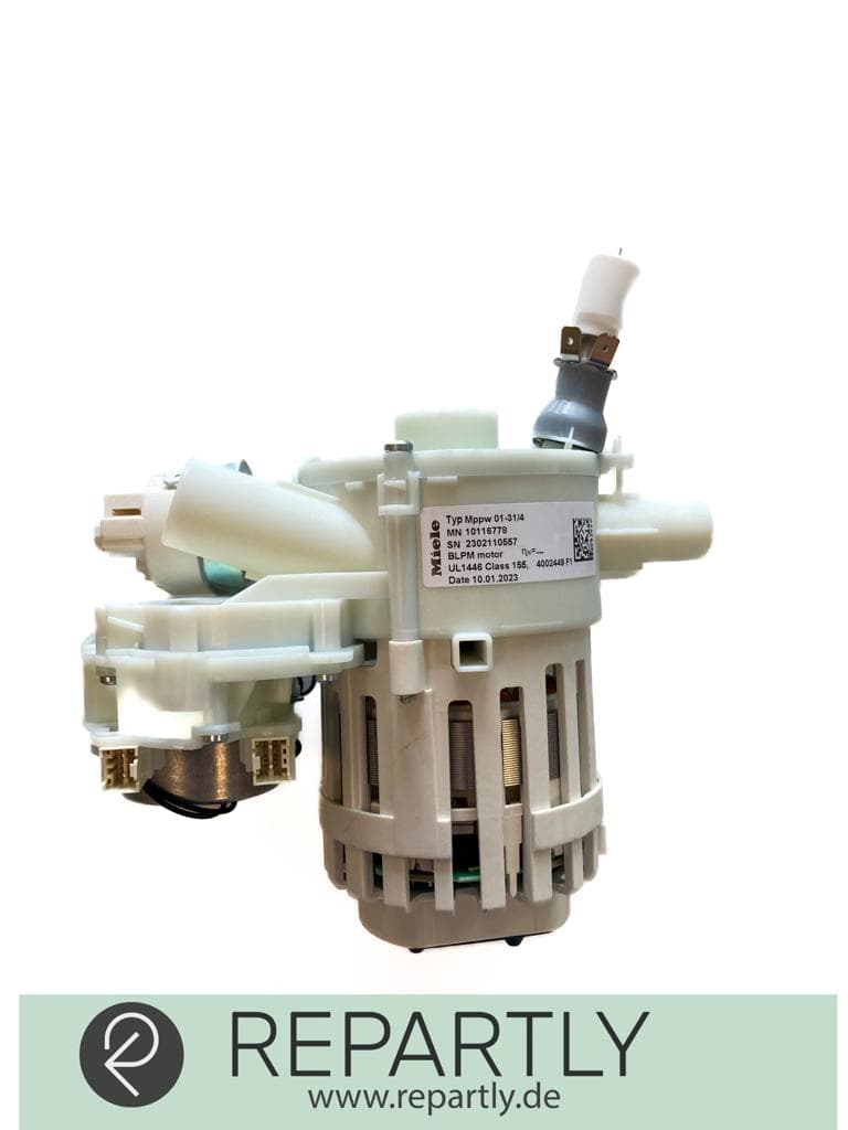 Bomba de circulación Miele + reparación electrónica (lavavajillas)